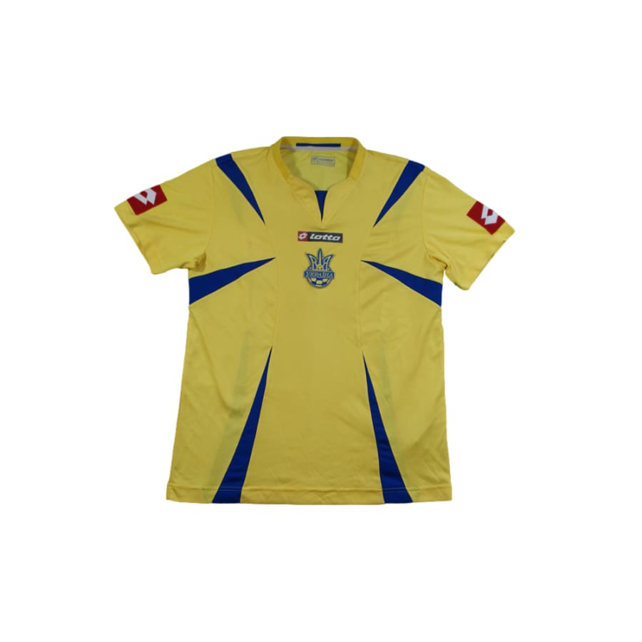 Maillot Vintage Ukraine - Lotto - Jaune - Taille L - Officiel