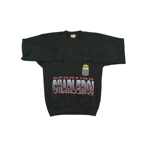 Pull de foot rétro supporter Charleroi années 2000 • EUR 85,00