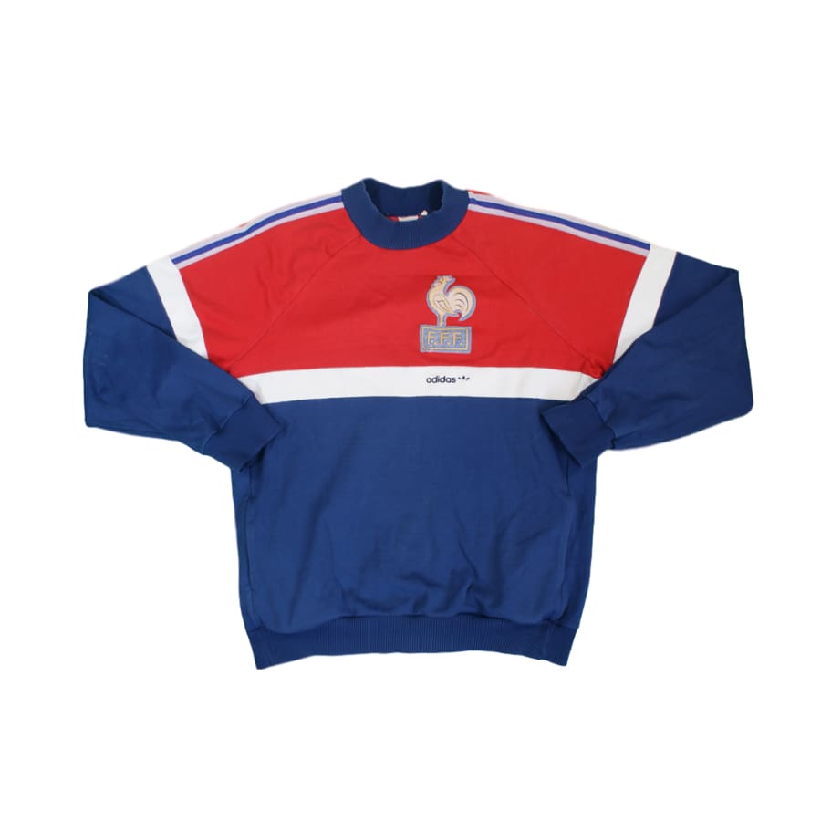 Pull de football rétro supporter Equipe de France années 1990 - Adidas - Equipe de France