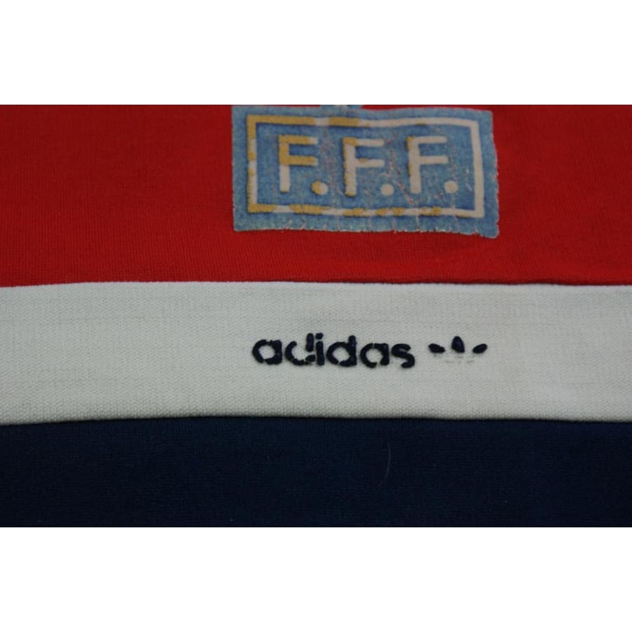 Pull football rétro équipe de France supporter années 1980 - Adidas - Equipe de France