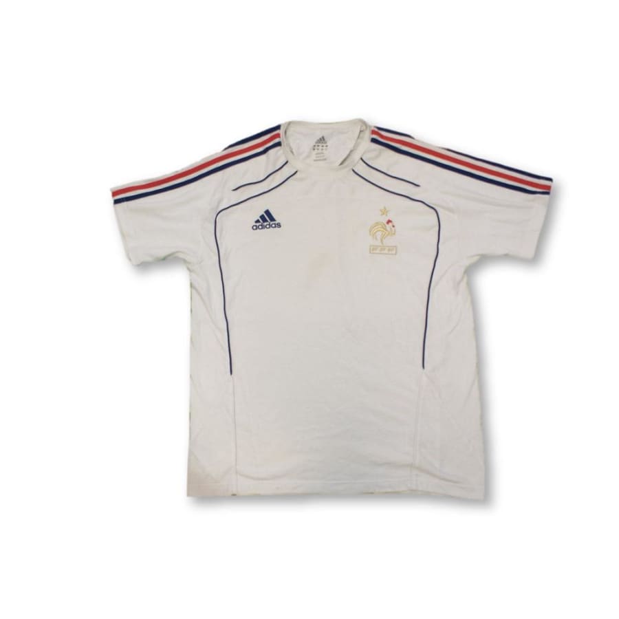 T-shirt de football retro supporter Equipe de France 2010-2011 - Adidas - Equipe de France