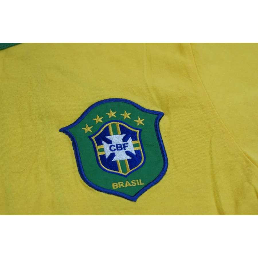 Tee-shirt de foot vintage supporter équipe du Brésil N°10 années 2000 - Nike - Brésilien